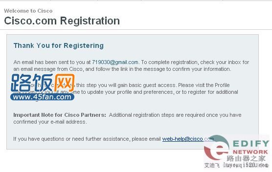 【图文教程】一步一步教您注册思科CCO教程_45fan.com"