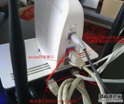 modem(猫)和路由器连接方法图文教程