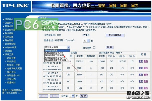 通过路由器查看局域网用户的流量图文教程