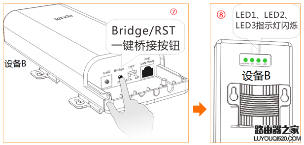 腾达(Tenda)O5V1.0-如何设置一键桥接？14